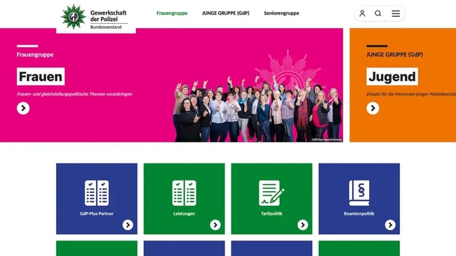 Relaunch of the web portal for the German Police Union